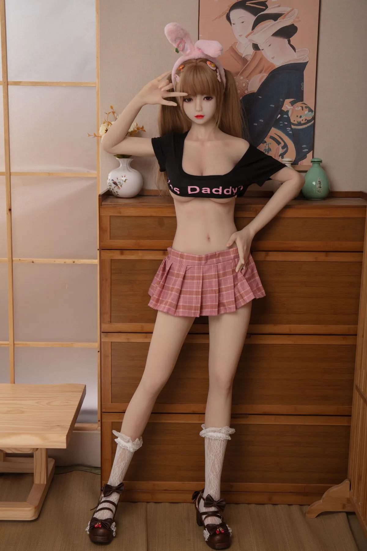 5FT3 SILICONE HEAD TPE BODY SEX DOLL D CUP ANZU 3