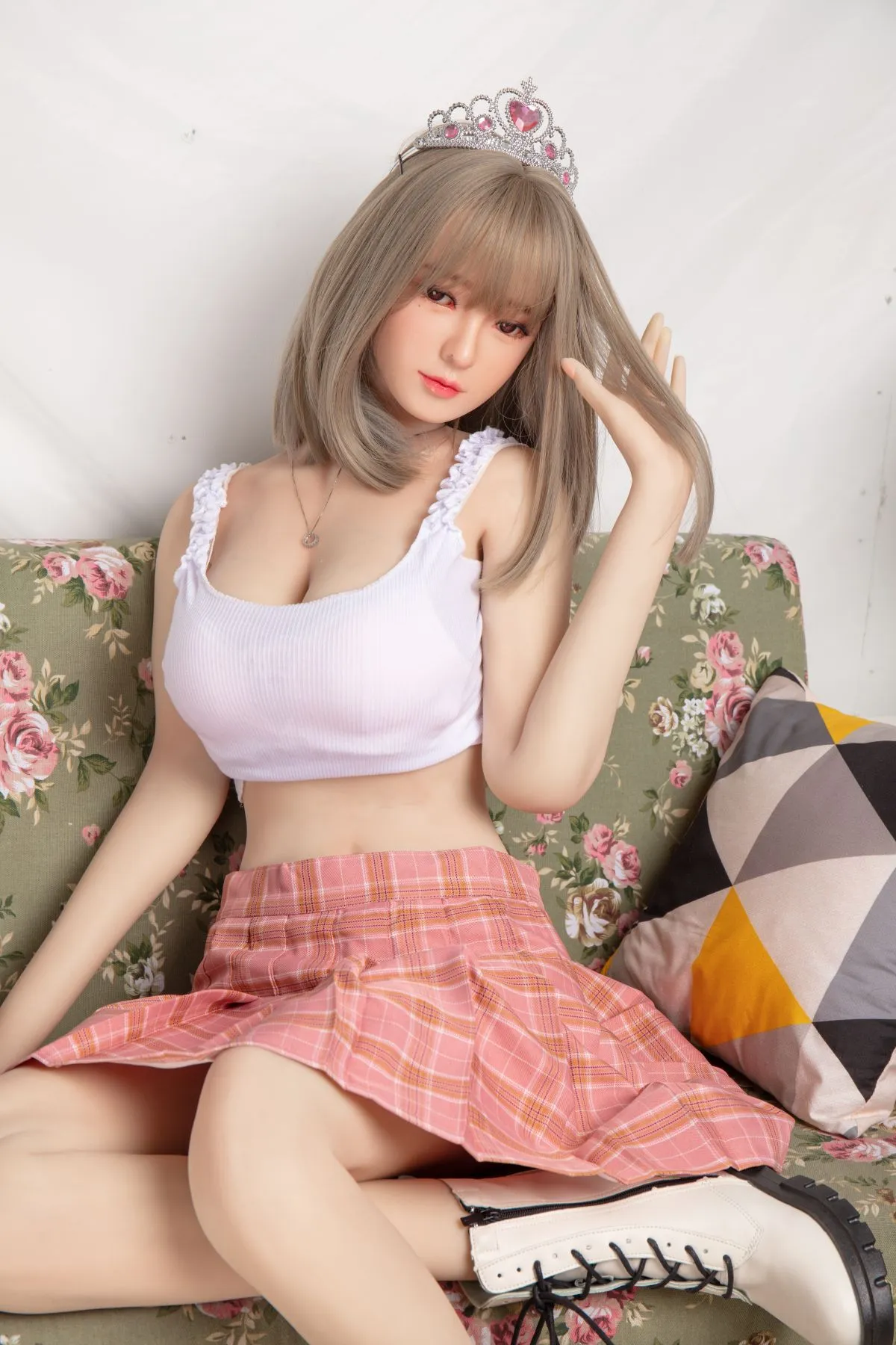5FT3 SILICONE HEAD TPE BODY SEX DOLL D CUP SARA 11