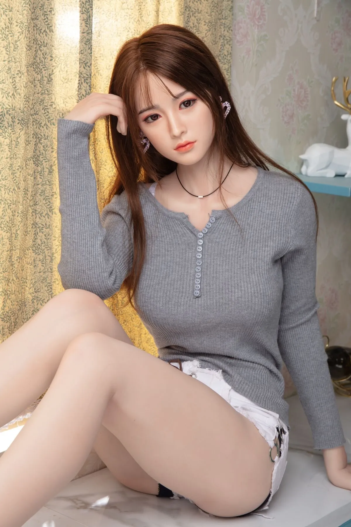 5FT7 FULL SILICONE SEX DOLL D CUP MEI 18