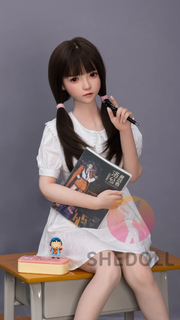SHE DOLL LUOYI 140CM/4FT8 A-CUP SILICONE HEAD SEX DOLL