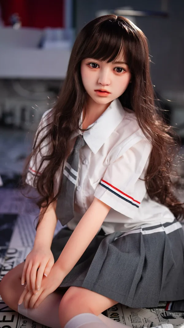 SHE DOLL HUIZI 148CM/4FT10 D-CUP SILICONE HEAD SEX DOLL
