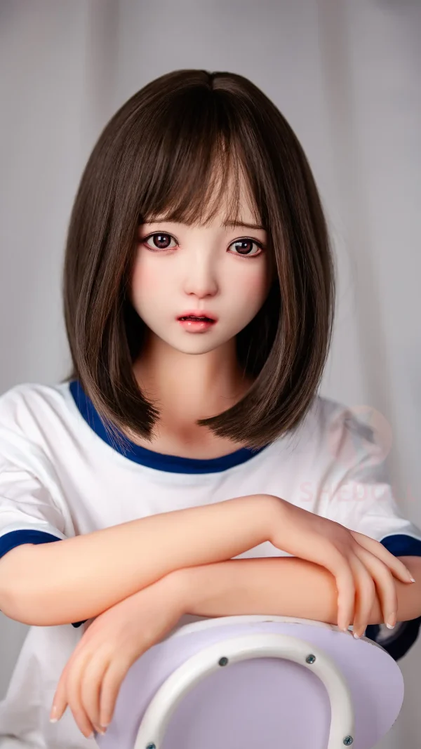 SHE DOLL LUOXIAOYI 148CM/4FT10 D-CUP SILICONE HEAD SEX DOLL